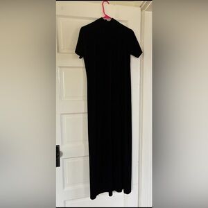 Elegant Black Velvet Dress